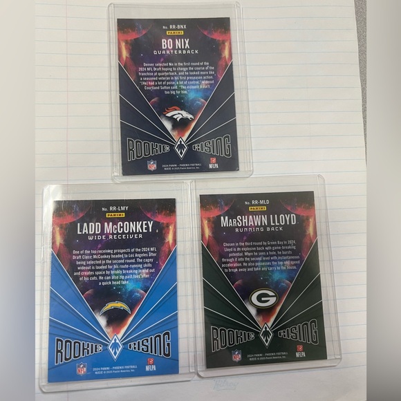 Panini Rookie Rising 3 card lot! - Picture 2 of 2